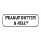 Nevs Peanut Butter & Jelly Label 1/2" x 1-1/2" DIET-546 - alternate 1